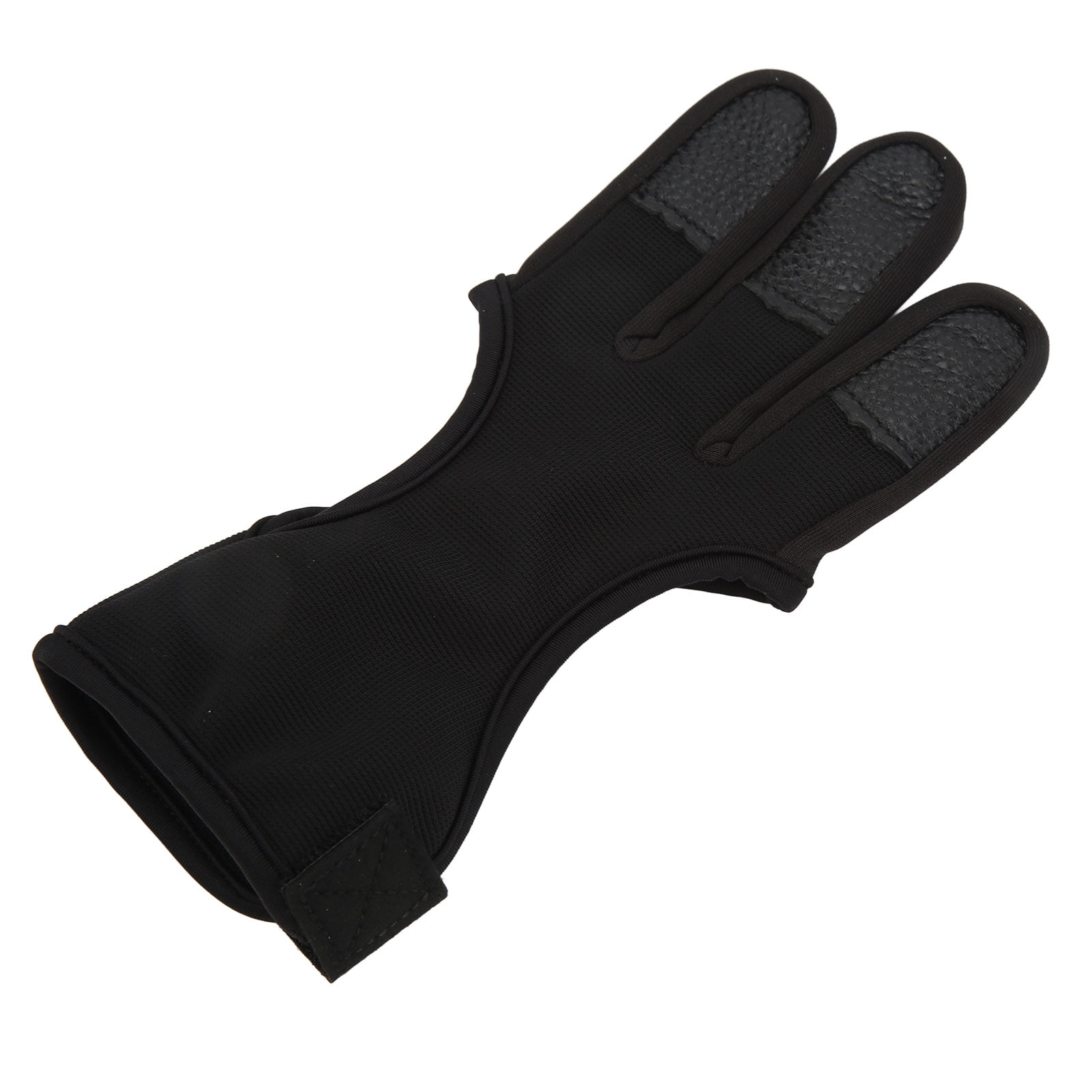 Gant De Tir à L'arc Traditionnel Trois Doigts En Cuir Taille M - Ambidextre