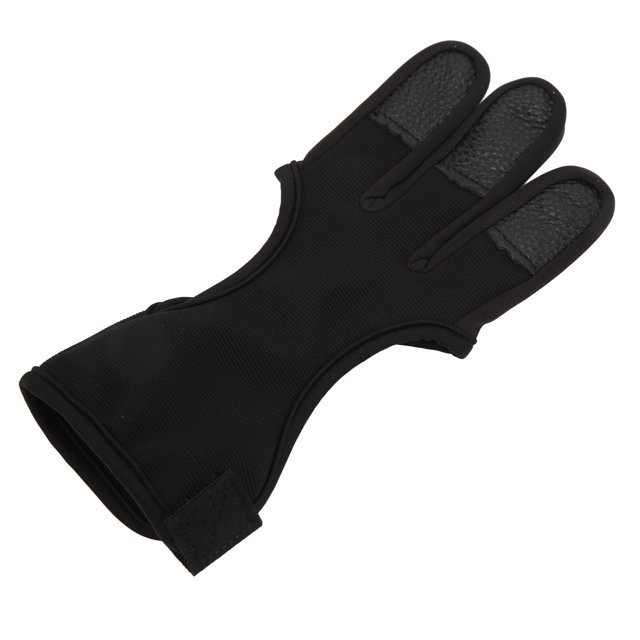 Glove, Adjustable Wear Resistant Bow Finger Guard Traditional Universal For Beginner For Competition Archery XL