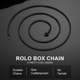 thumbnail image 6 of ChainsProMax 2mm Men Necklace Box Chain 14K Gold Plated Stainless Steel Chain Necklace Gift for Dad Father Son, 6 of 7