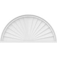 thumbnail image 3 of Ekena Millwork 36"W x 18"H x 2"P Half Round Sunburst Architectural Grade PVC Pediment, 3 of 7