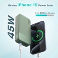thumbnail image 3 of Cargador portátil Power Bank NOBIS 20000mAh 45W Verde, 3 of 9