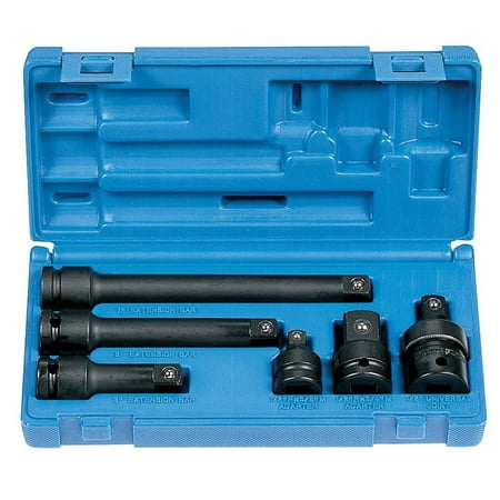 UPC: 0838780001050 | Grey Pneumatic 1/2   Drive 6 Pieces Adapter Extension Set
