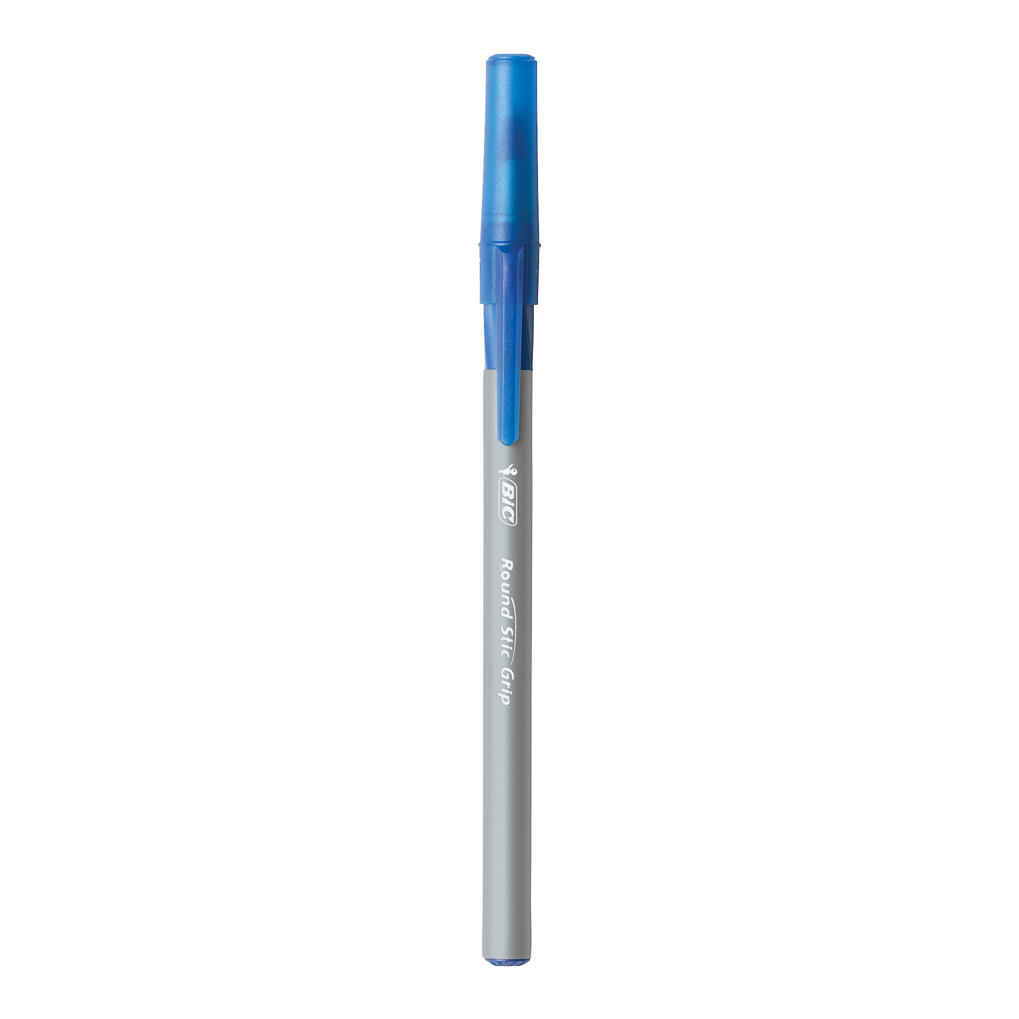 BIC Round Stic Grip Xtra Comfort Ballpoint Pen, Classic Medium Point (1.2 mm), Box of 24 Blue Pens - image 11 of 14