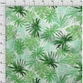 thumbnail image 4 of oneOone Polyester Spandex Green Fabric Leaves Sewing Material Print Fabric By The Yard 56 Inch Wide, 4 of 4