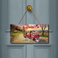 thumbnail image 2 of Be My Valentine's Brittany Spaniel Truck Full of Love Flower Balloon Landscape Wood Sign Brittany Dog Lover Gifts Idea Hanging Wall Home Decor - 02029, 2 of 5