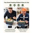 thumbnail image 5 of Cordless Electric Lunch Box for Adults,Battery Powered with Multi-Speed Adjustable Heating,1.2L Portable Food Warmer with Insulated Bag & Cutlery (Gray), 5 of 8
