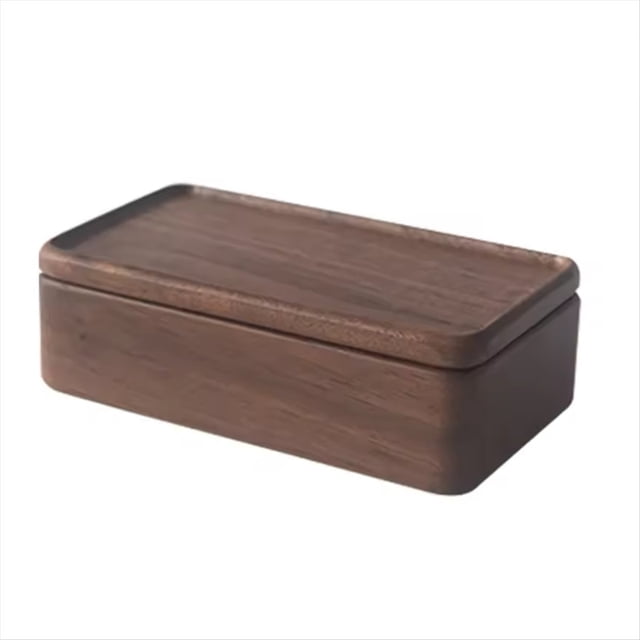 Joyero de Madera, Caja de Viaje para Pendientes y Anillos, Organizador de Joyas, Mini Caja de Regalo para Joyas, Paquete para Collares