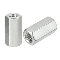 M10 x 1.5-Pitch 35mm Length Coupling Nuts, 2pcs 304 Stainless Steel Nuts