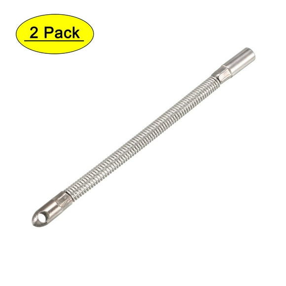 Unique Bargains 2 PCS 100mm/4.21inch Flexible Fish Tape Replacement Leader Wire Cable Puller for 4mm Fish Tape Wire Puller