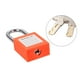 thumbnail image 3 of Uxcell Candado de Bloqueo Tagout con Llave, Candados de Acero Nylon Naranja 1 pieza, 3 of 4