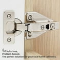 thumbnail image 2 of Decobasics (2 Pcs) Full Overlay Soft Close Cabinet Hinges For Kitchen Cabinets - 105, 2 of 4