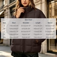 thumbnail image 4 of Full Zip Puffer Jacket for Women Stand Collar Lightweight Casual Quilted Coat With Pockets For Fall Winter, 4 of 8