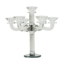Miumaeov 7 Arm Crystal Candelabra Taper Candlestick Candle Holder for Home Wedding Table Centerpieces Decor