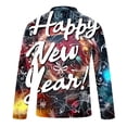 thumbnail image 4 of LEBONYARD Mens Shirts Long Sleeve,Mens Clothing Deals,Men's Printed Half Zipper Long Sleeved Lapel T-shirt Top Multicolor M, 4 of 5