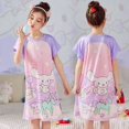 thumbnail image 1 of Sanrios Mymelody camisón de dibujos animados Kawaii Anime Kuromi Cinnamoroll Hellokittys pijamas de algodón de manga corta de verano ropa para el hogar, 1 of 4