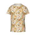 thumbnail image 6 of Honeii Retro 70s 60s Flower Print Youth Short Sleeve T-Shirt,Boys Athletic Shirt,Quick Dry Short Sleeve Performance Moisture Wicking T Shirt, 6 of 6