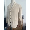 thumbnail image 4 of Yokua Men's Shawl Collar Cardigan Knitted Textured Sweater Button-Up Cardigan, 4 of 8