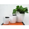 thumbnail image 6 of Windfall White Hanging Planter Basket - Indoor Outdoor Flower Pots, Plant Containers with Drainage Hole, Creative Wall Hanging Plant Pot Auto Absorb Water Flowerpot Home Decor Gift, 6 of 7