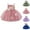 Pink, variant on Moocorvic Baby Girl Tulle Dress Casual Flower Embroidery Toddler Dresses Wedding Gown for Summer Party Birthday Outfit 12-18 Months,Pink