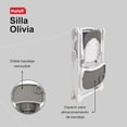 thumbnail image 4 of Silla Alta Periquera Motek Olivia Plegable Deluxe Color Gris, 4 of 6
