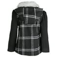thumbnail image 3 of Rothschild Big Girls Wool Look Winter Dress Pea Coat Jacket with Detachable Hood, 3 of 3
