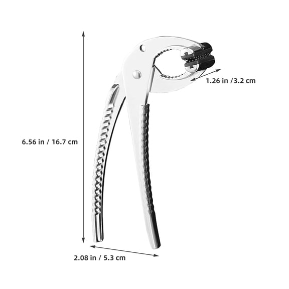 OFFIGAM Zinc Alloy Hot Pot Plate Pliers with Handle for Safe Kitchen Use and Cooking Accessories