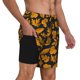 thumbnail image 2 of Balery fall leaf Bañador para hombre, shorts de playa de secado rápido con entrepierna y forro de compresión-Medium, 2 of 6