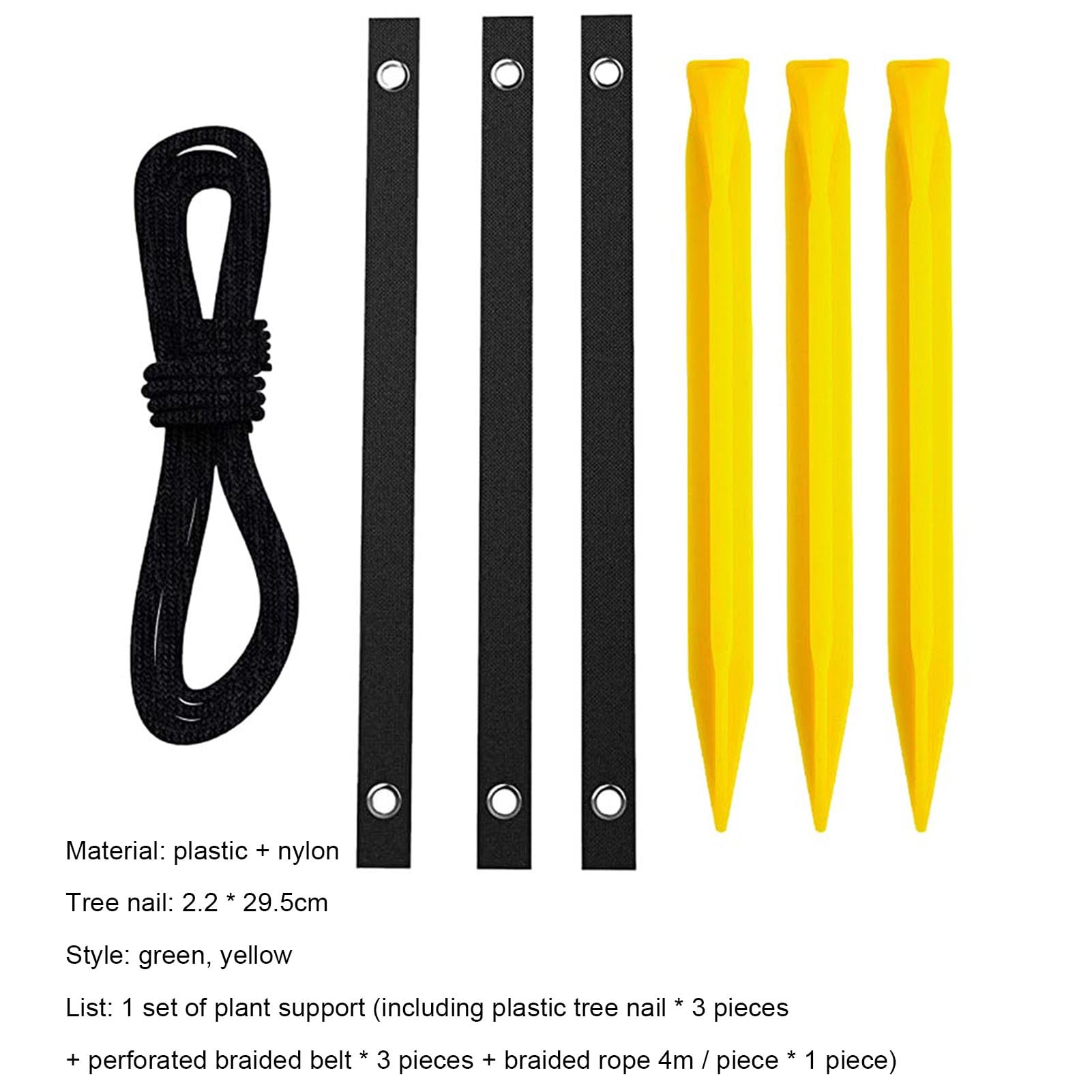 Bobasndm Tree Staking Kit Easy to Use 1 Set 12Inch Young Trees Anchors Kits Fixing Practical for