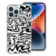 thumbnail image 2 of Black White Waves Case for iPhone 12 Pro,Aesthetic Art Design Pattern TPU Shock-proof Cover Case, 2 of 3