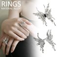 thumbnail image 3 of Punk Irregular Rings For Women Liquid Metal Butterfly-shape Ringst,1 Open W8R8, 3 of 5