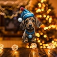 thumbnail image 5 of KCEHTA Dachshund Christmas Ornaments, Dog Ornaments for Christmas Tree, Dachshund Christmas Decor, Cute 2D Acrylic Dachshund Dog Christmas Tree Hanging Ornaments for Home Party, 5 of 6