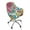 Boho Mandala Flower, variant on Xoenoiee Boho Mandala Butterfly Pattern Velvet Curved Back Dining Room Chair Cover with Arms Stretch Swivel Bar Stool Chair Slipcover, Removable Vanity Kitchen Office Desk Armchair Protector Covers