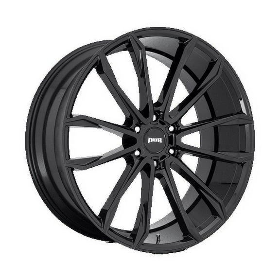 DUB 1PC Aluminum Rim S253 CLOUT 24X10in Gloss Black Finish, S253240089 30