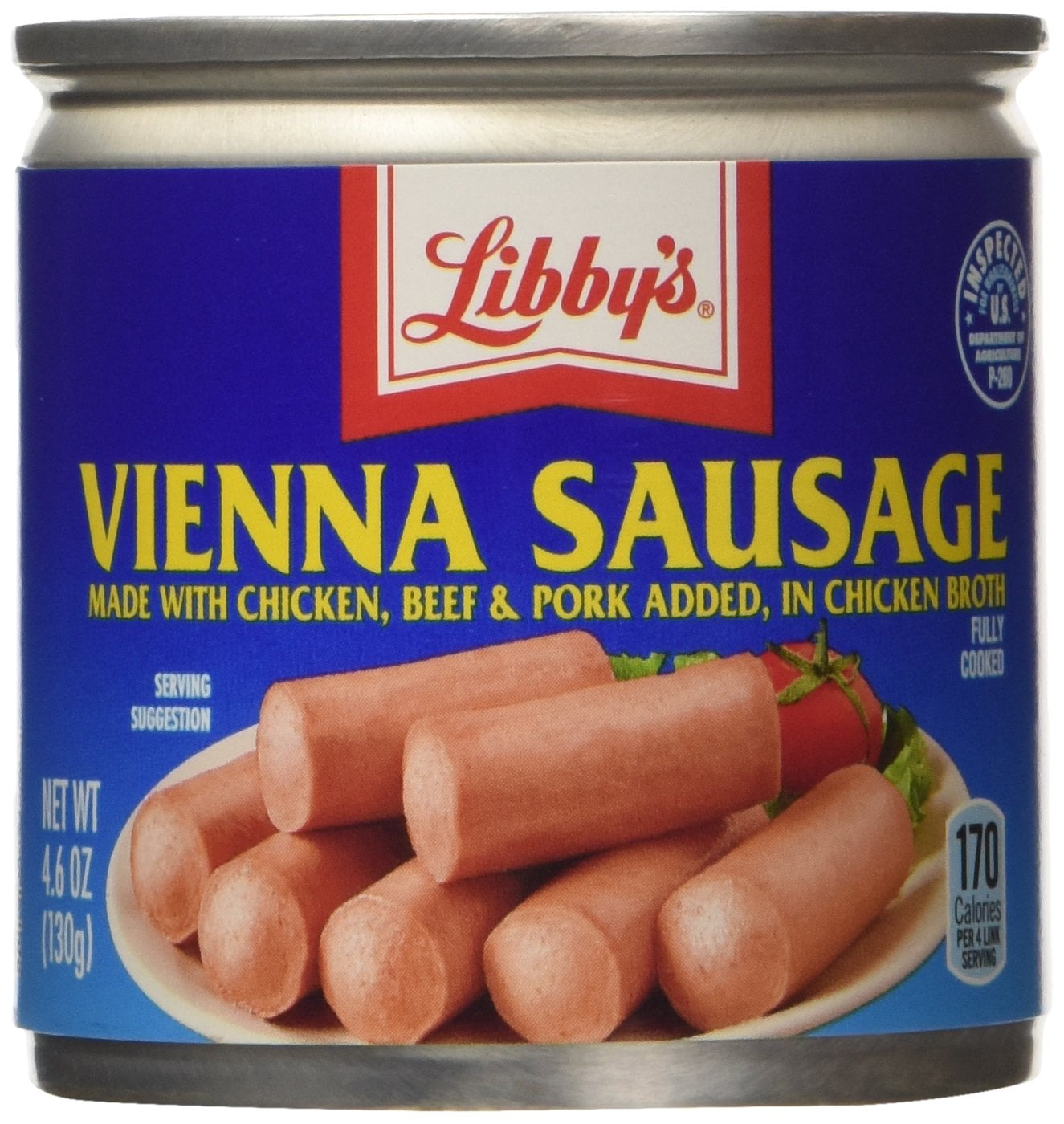 Vienna Sausage In Chicken Broth 18 Cans 4.6 Oz. Each