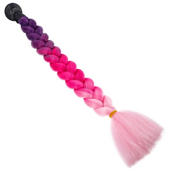 Helmet Pigtail Helmet Wig Helmet Braid Ponytail Helmet Hair with Suction Cup
