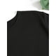 thumbnail image 4 of Women's Casual T-Shirt, Cat & Coffee Graphic, Round Neck, Short Sleeve, All Seasons - Black, 4 of 6