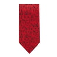 thumbnail image 2 of Jacob Alexander Red Floral Roses Flowers Design Extra Long Neck Tie for Big and Tall Men - Red, 2 of 7