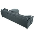 thumbnail image 6 of 109.45" Sectional Couch With , Dark Gray Upholstery, Pp Foam + Cushions, Stable Frame , Included, Removable Seat Living Room Essential, 6 of 6