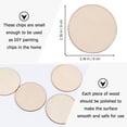 thumbnail image 2 of 50pcs Wooden DIY Wafer Small Round Disc Diy Wooden Small Wafer, 2 of 5