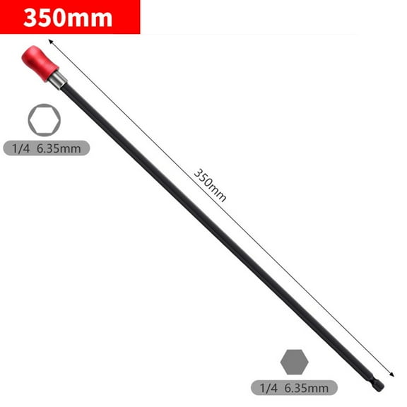 1/4Inch Magnetic Bit Holder Screwdriverdrillbit Holder Bit Extension Fordrilling 350Mm