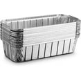 thumbnail image 2 of 2 Lb Disposable Aluminum Loaf Pan With No Lids 100% recyclable 8.5" X 4.5" X2.5", 2 of 3