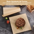 thumbnail image 3 of 100 Hojas Papel Encerado para Alimentos, Papel de Envoltura Grado Alimenticio, Impermeable Absorbe la Grasa, Antiadherente para Cocina Hamburguesa Sándwich Papas Fritas Freidora de Aire Hornos, 3 of 4