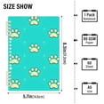 thumbnail image 4 of joogoo Spiral Journal Notebook Cute Paw Prints College Ruled Notebooks 8.3" x 5.7" 2 PCs, 4 of 8