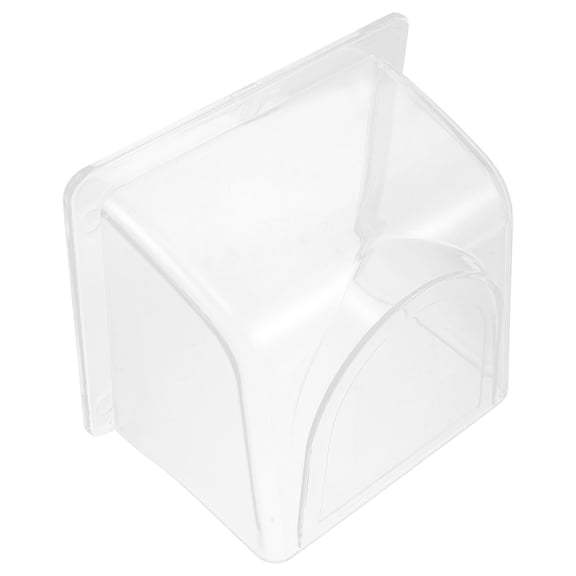 KAKOWELY Weatherproof Clear Door Lock Cover with Reinforced Rain Shield for Outdoor