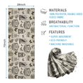 thumbnail image 2 of Beige Curiosity Shoppe Pattern Hot Yoga Mat Towel Non Slip for Hot Yoga - Quick-Drying Yoga Mat Cover with 4 Corner Pockets with Travel Bag - Hot Yoga Towel Non Slip 74"x26", 2 of 6