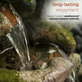 thumbnail image 3 of Alpine Corporation 39-Inch Outdoor 6-Tier Stone Fountain with LED Lights, 3 of 12