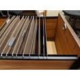 thumbnail image 5 of PVC Hanging File Rail for 1/2 Drawer Sides 2 Feet Long Black (Sold in Pairs), 5 of 5