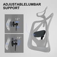 thumbnail image 3 of Sihoo M18 Ergonomic Office Chair, Mesh High Back, PU-Coated Casters, 2D Arm & Headrest, Desk Chair for Home Office & Gaming, Adult, 300lbs, Light Black, 3 of 12