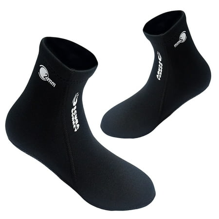 

ActFu 1 Pair Diving Shoes Non-slip Keep Warming Water-resistant Neoprene Snorkeling Diving Socks for Water Sports