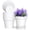 White, variant on 7 Inch Thick Plastic Plant Pots with Drainage Holes and Trays – 6 Pack Nursery Pots for Indoor & Outdoor House Plants, Seedling Starter Planters for Garden Flowers, Colorful